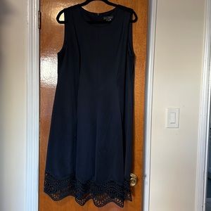 Navy blue dress size 14w. Perfect as a wedding guest dress.